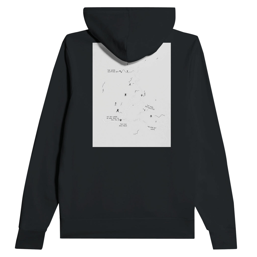 Dog Walker OS Map Hoodie | Funny Dog Lover Gift UK - Wild Thread Co