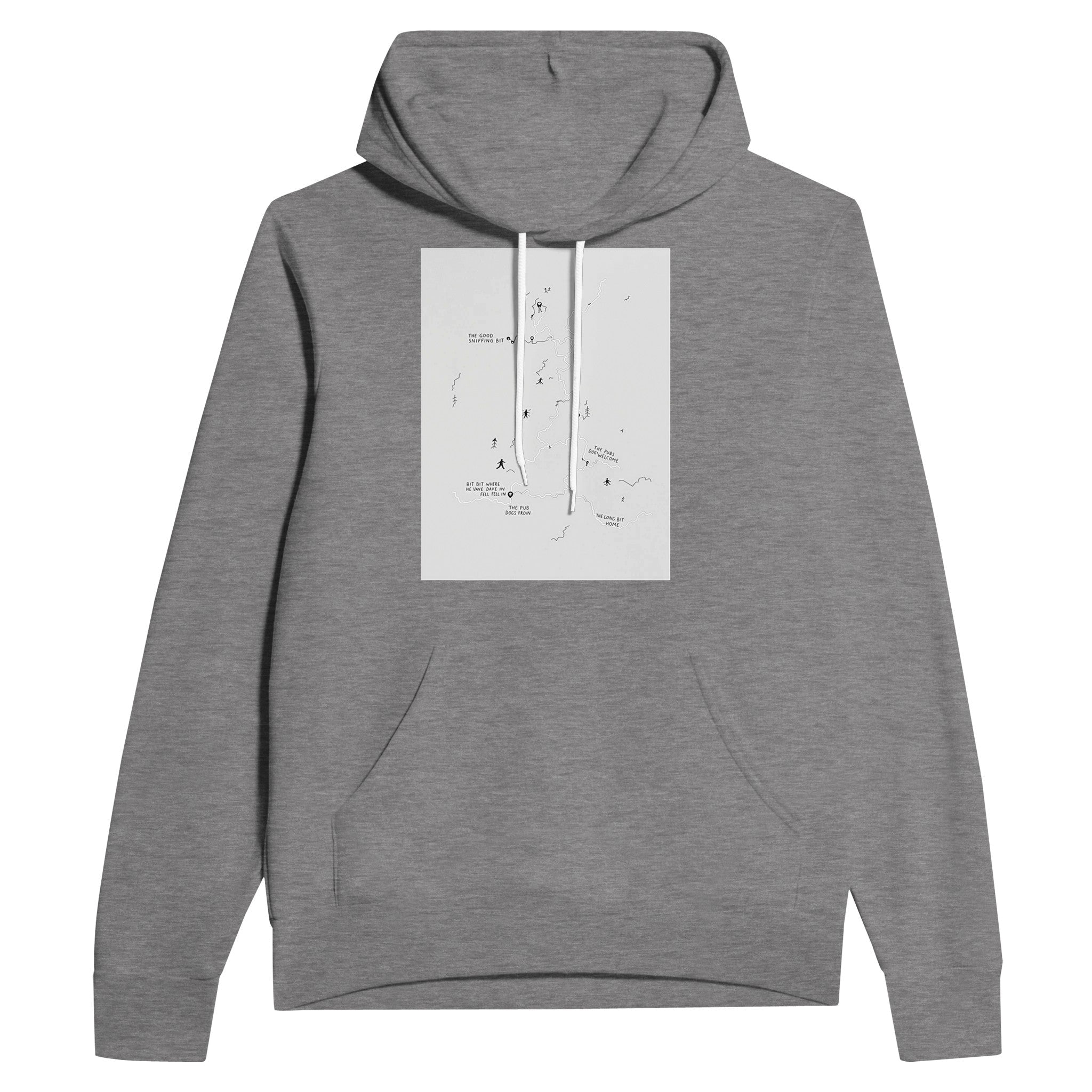 Dog Walker OS Map Hoodie | Funny Dog Lover Gift UK - Wild Thread Co