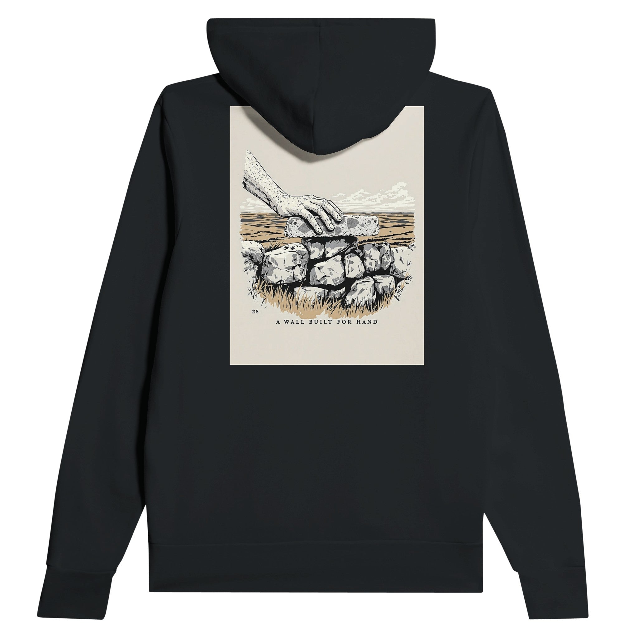 Dry Stone Wall Hoodie | Countryside Craft Hoodie | Rural Hoodie UK - Wild Thread Co