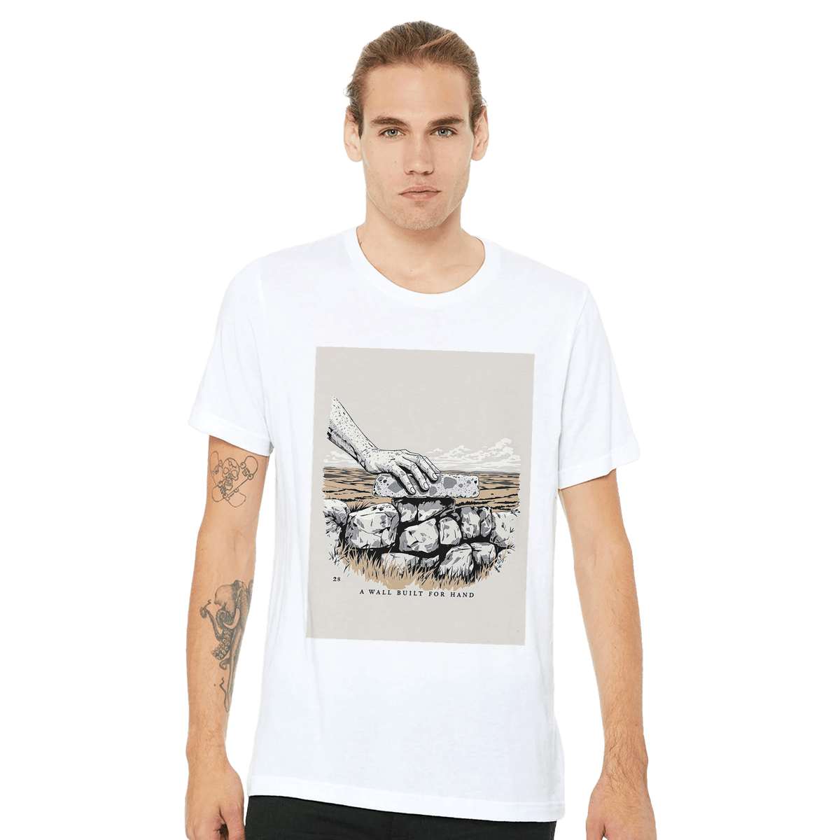 Dry Stone Wall T-Shirt | Countryside Craft Gift for Rural Lovers - Wild Thread Co