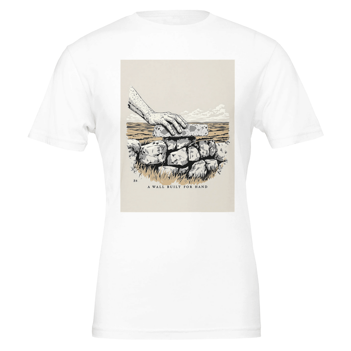 Dry Stone Wall T-Shirt | Countryside Craft Gift for Rural Lovers - Wild Thread Co