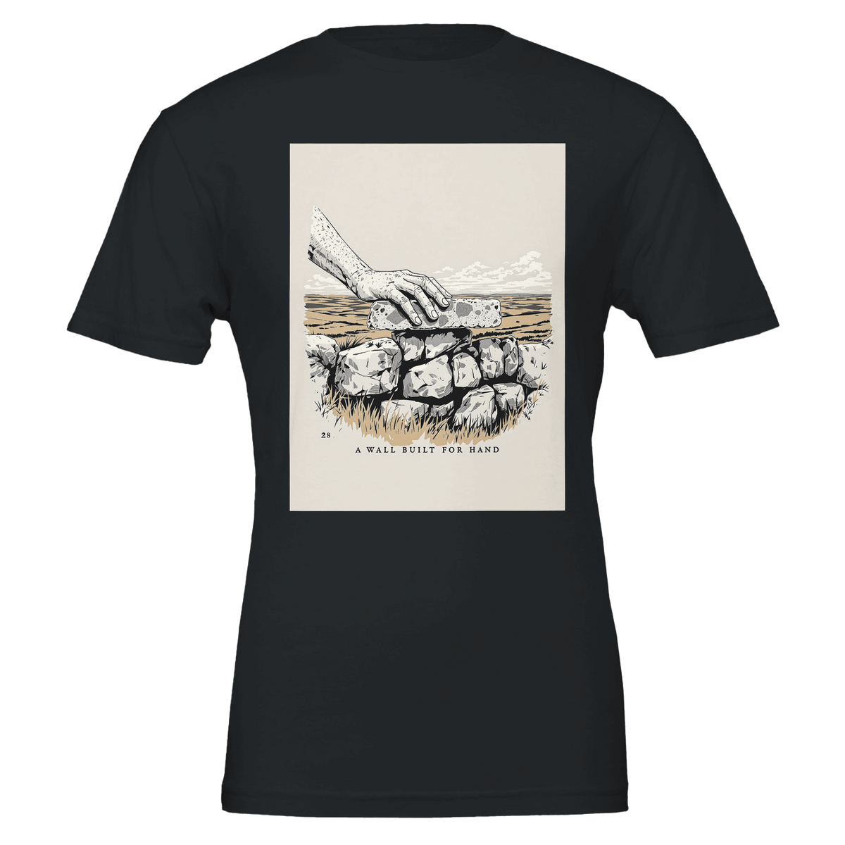 Dry Stone Wall T-Shirt | Countryside Craft Gift for Rural Lovers - Wild Thread Co