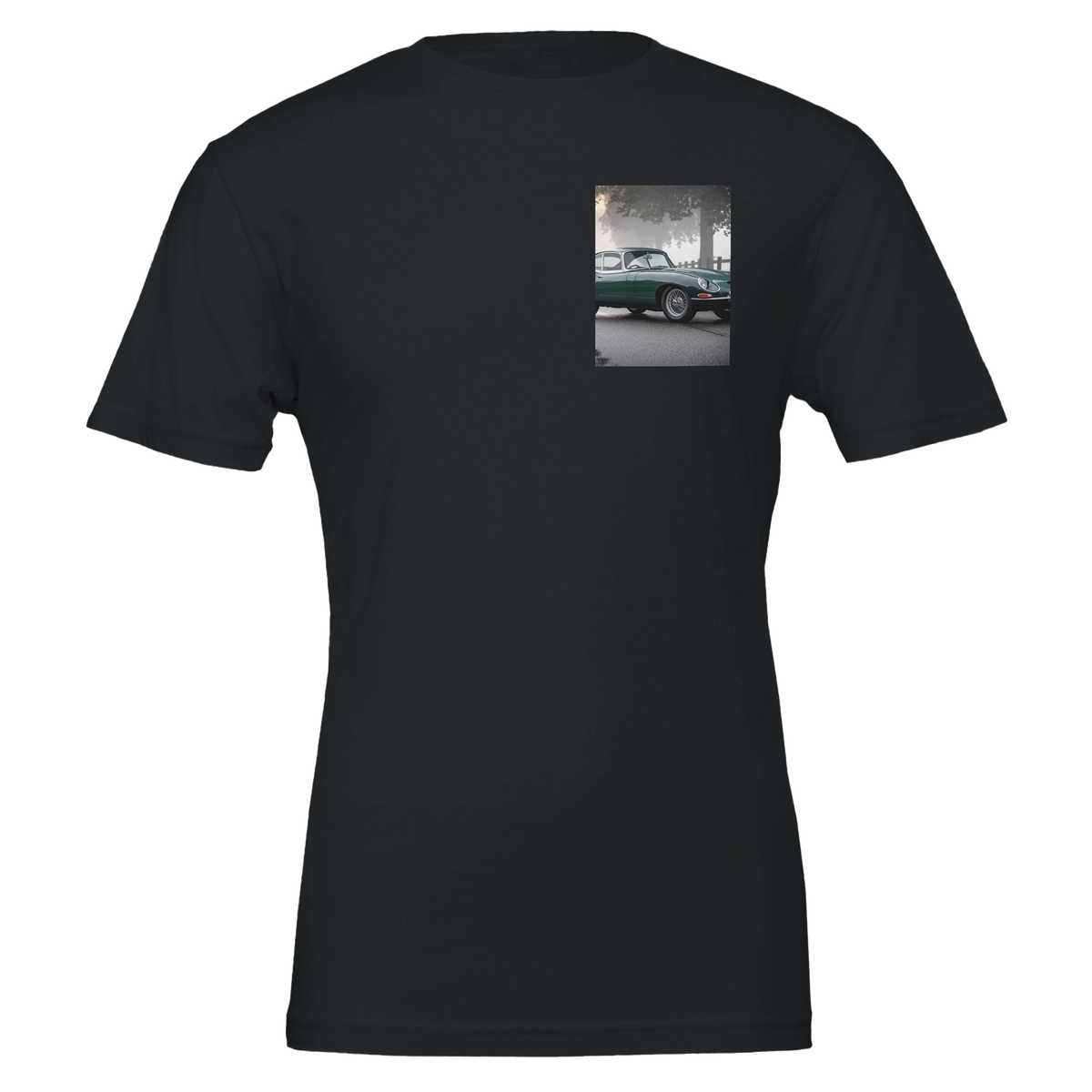 E Type Jaguar Profile | T-Shirt | Garage Workshop Wall Art - Wild Thread Co