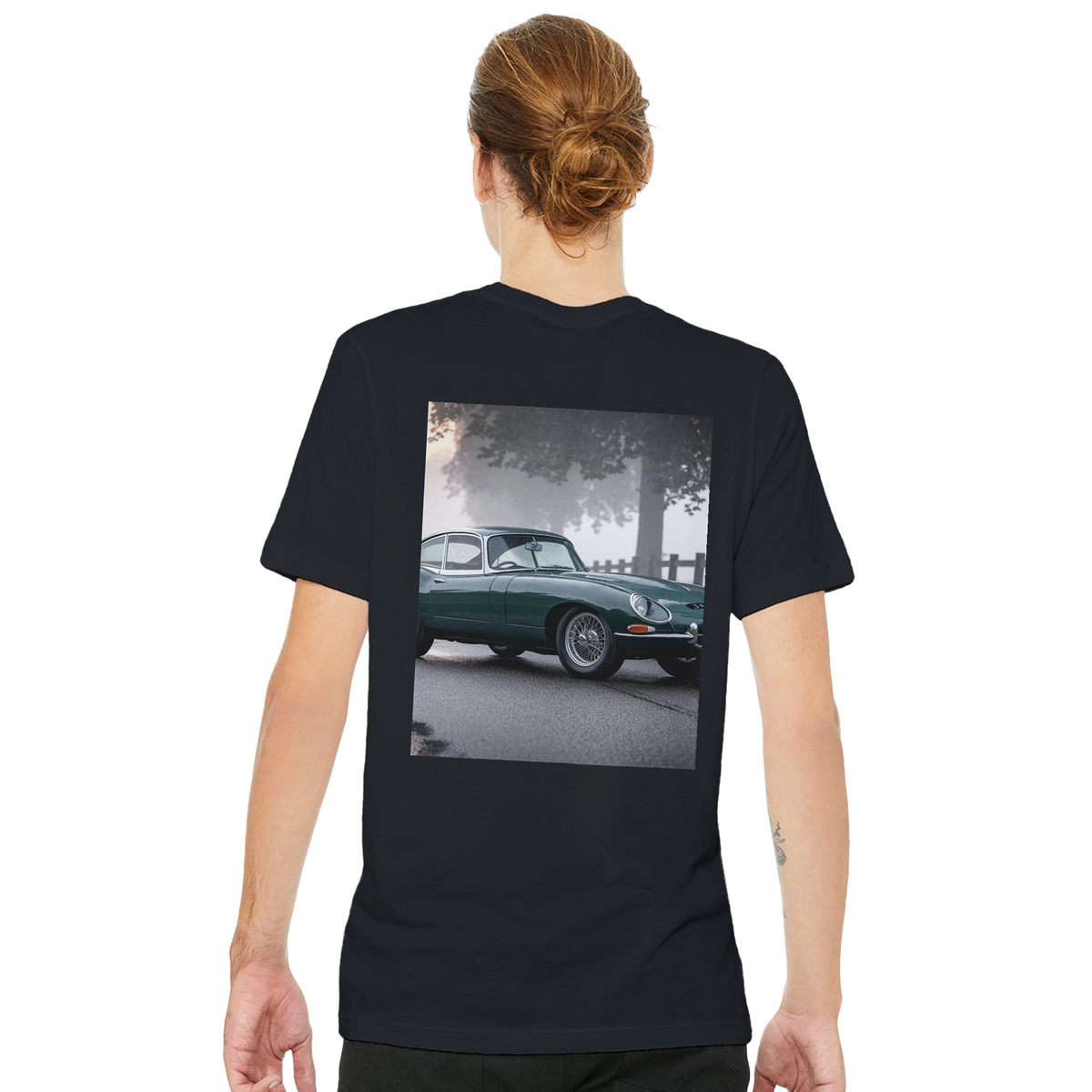 E Type Jaguar Profile | T-Shirt | Garage Workshop Wall Art - Wild Thread Co