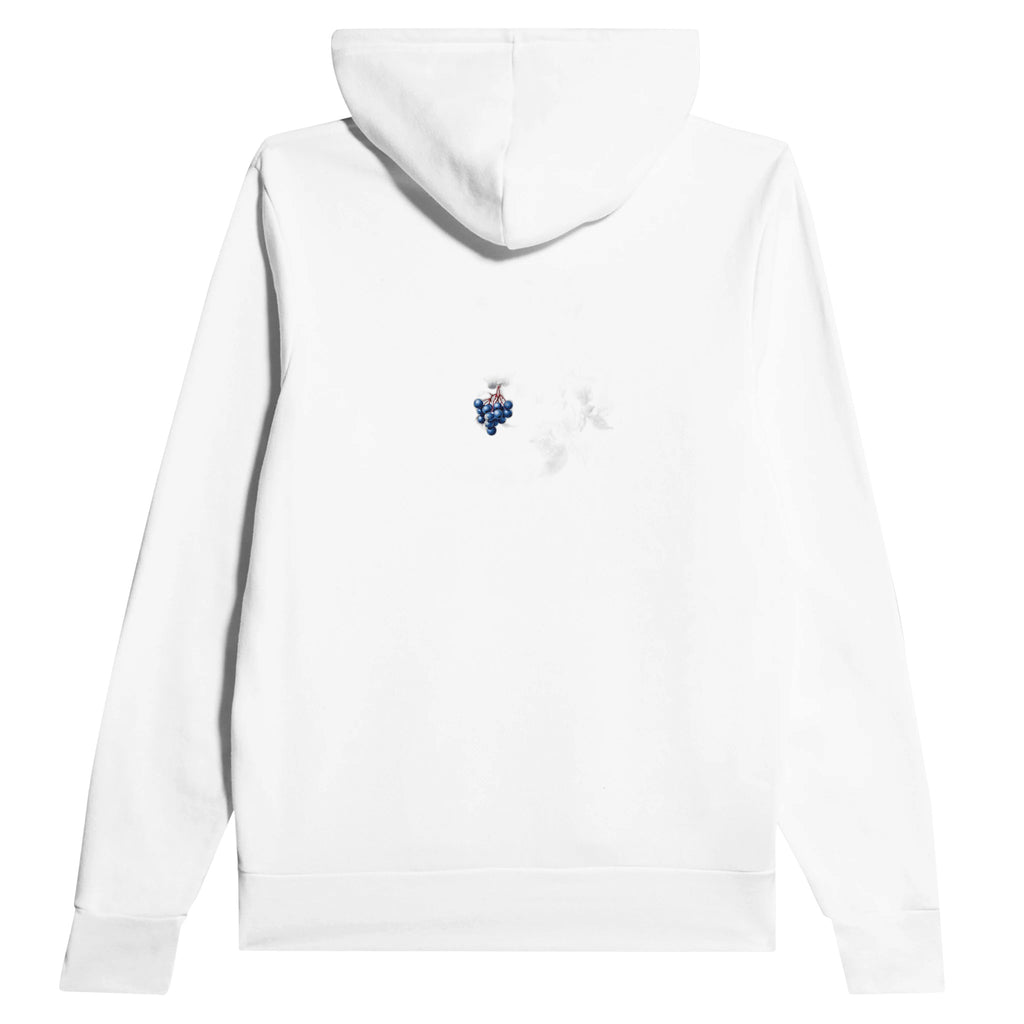 Sloe Berry Blackthorn Frost Gin Hoodie — detail view | Wild Thread Co