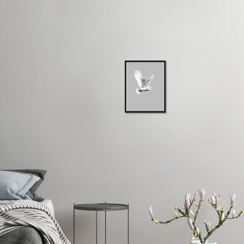 Barn Owl Flight Framed Print Wall Art Ready to Hang UK — Framed Art Print | Wild Thread Co