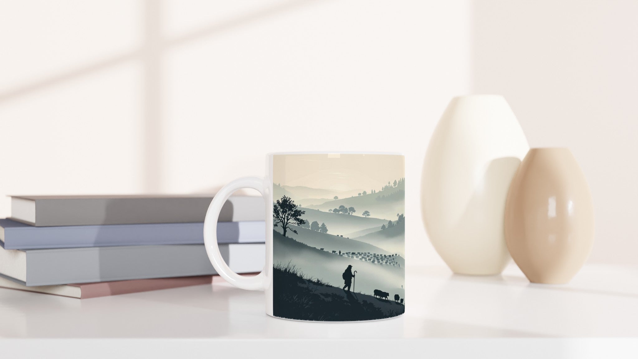 Shepherd Hillside Mug — detail view | Wild Thread Co