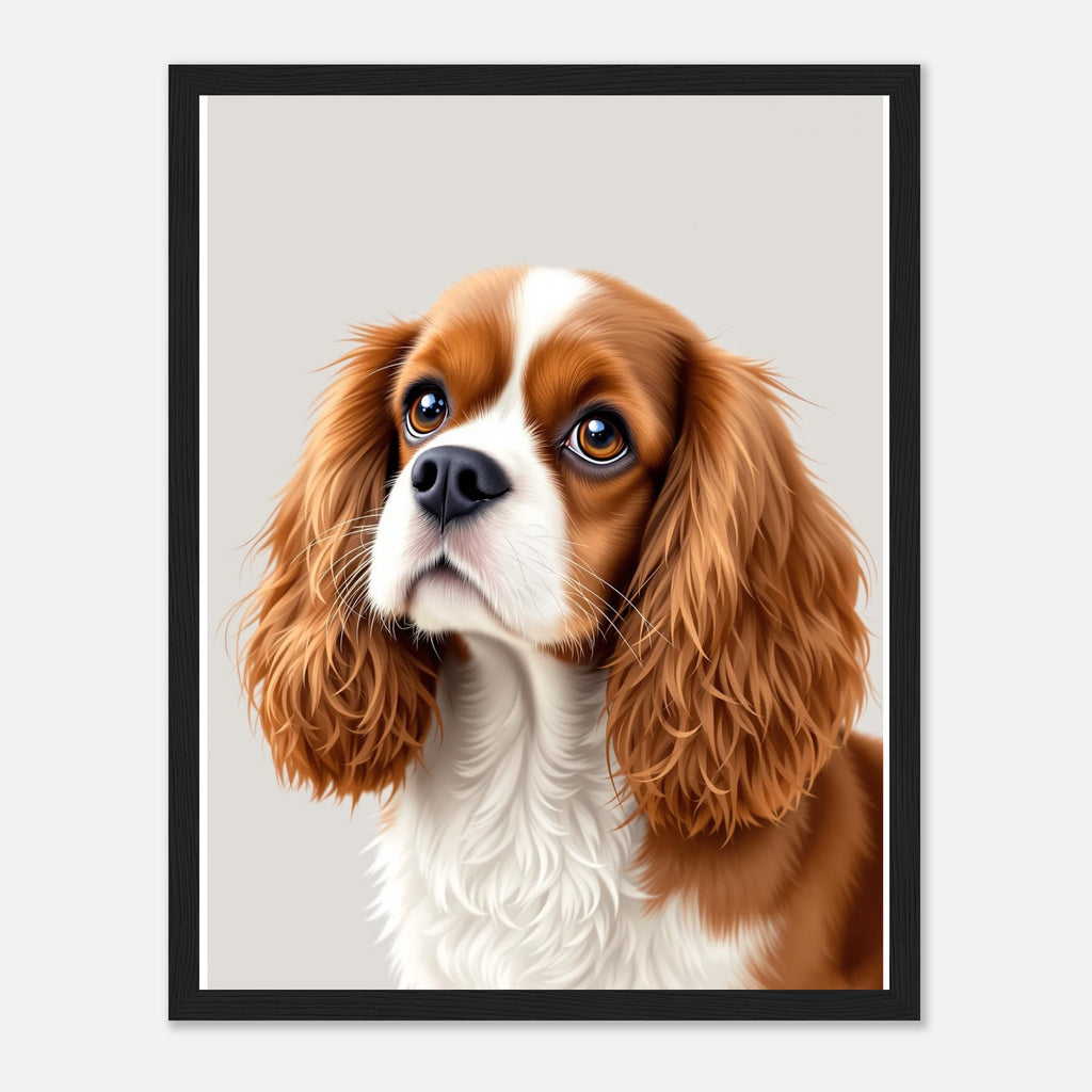 Cavalier King Charles Art Framed Print Wall Art Ready to Hang UK — Framed Art Print | Wild Thread Co