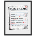 Teacher Framed Print Wall Art Ready to Hang UK — Framed Art Print | Wild Thread Co UK