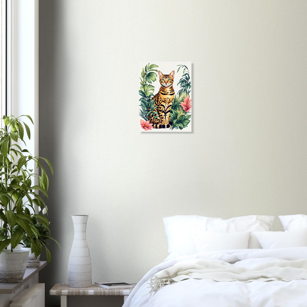 Bengal Cat Jungle Art Print Art Print — detail view | Wild Thread Co
