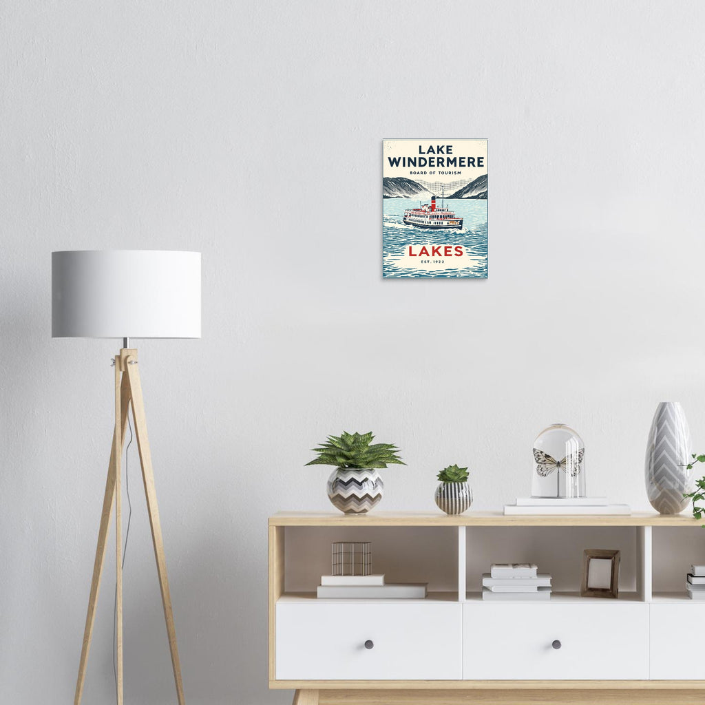 Lake Windermere Vintage Travel Poster — Art Print | Wild Thread Co UK