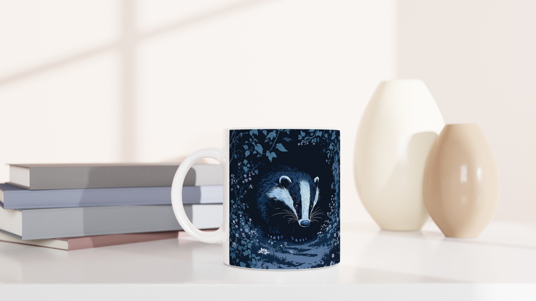 Badger At Dusk Mug Coffee Tea Ceramic 11oz — Mug | Wild Thread Co
