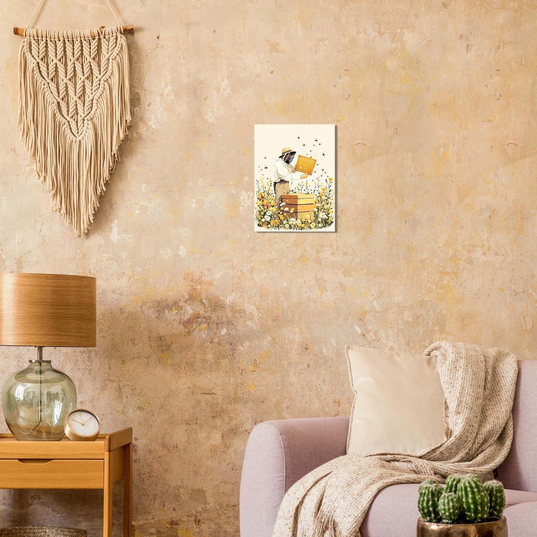 Beekeeper Gift Art Print Art Print — detail view | Wild Thread Co