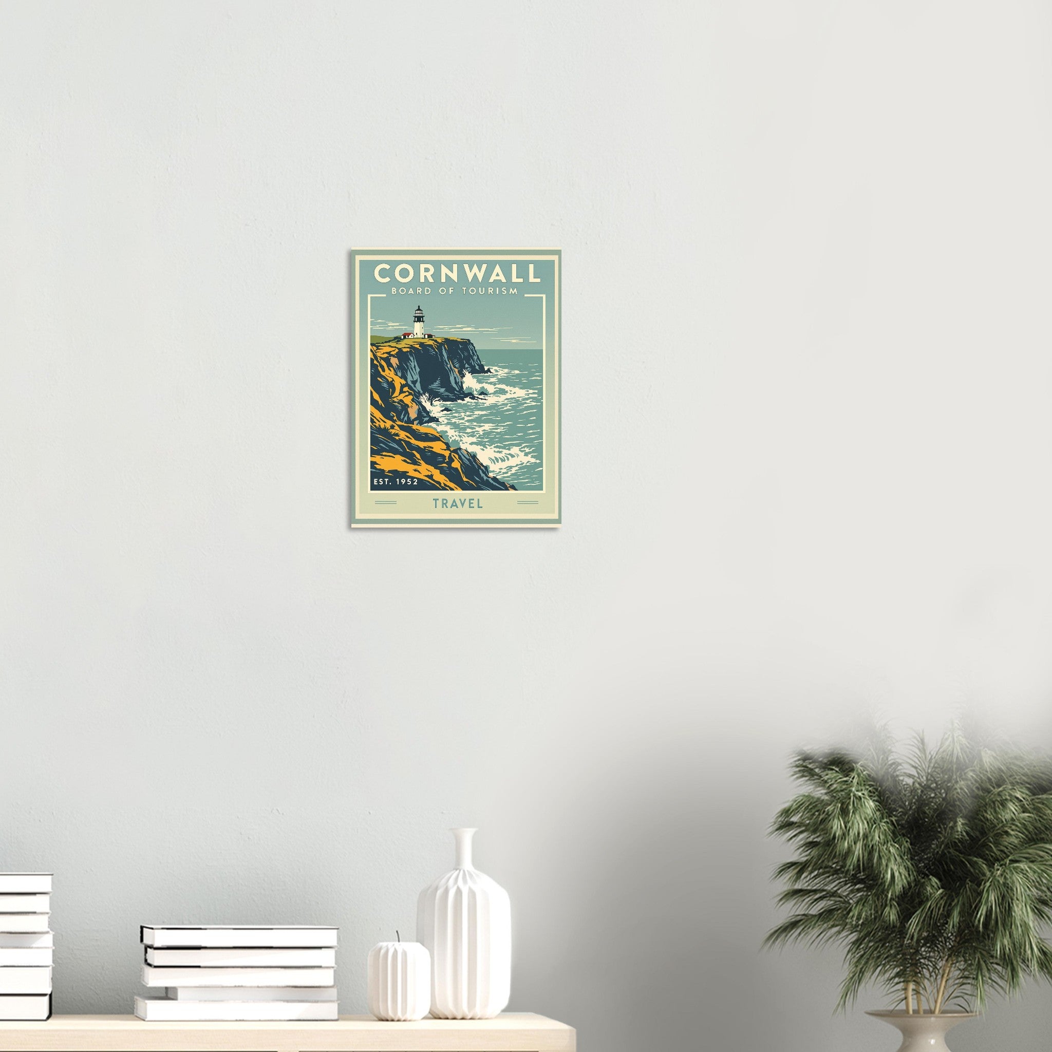 Cornwall Vintage Travel Poster — Art Print | Wild Thread Co