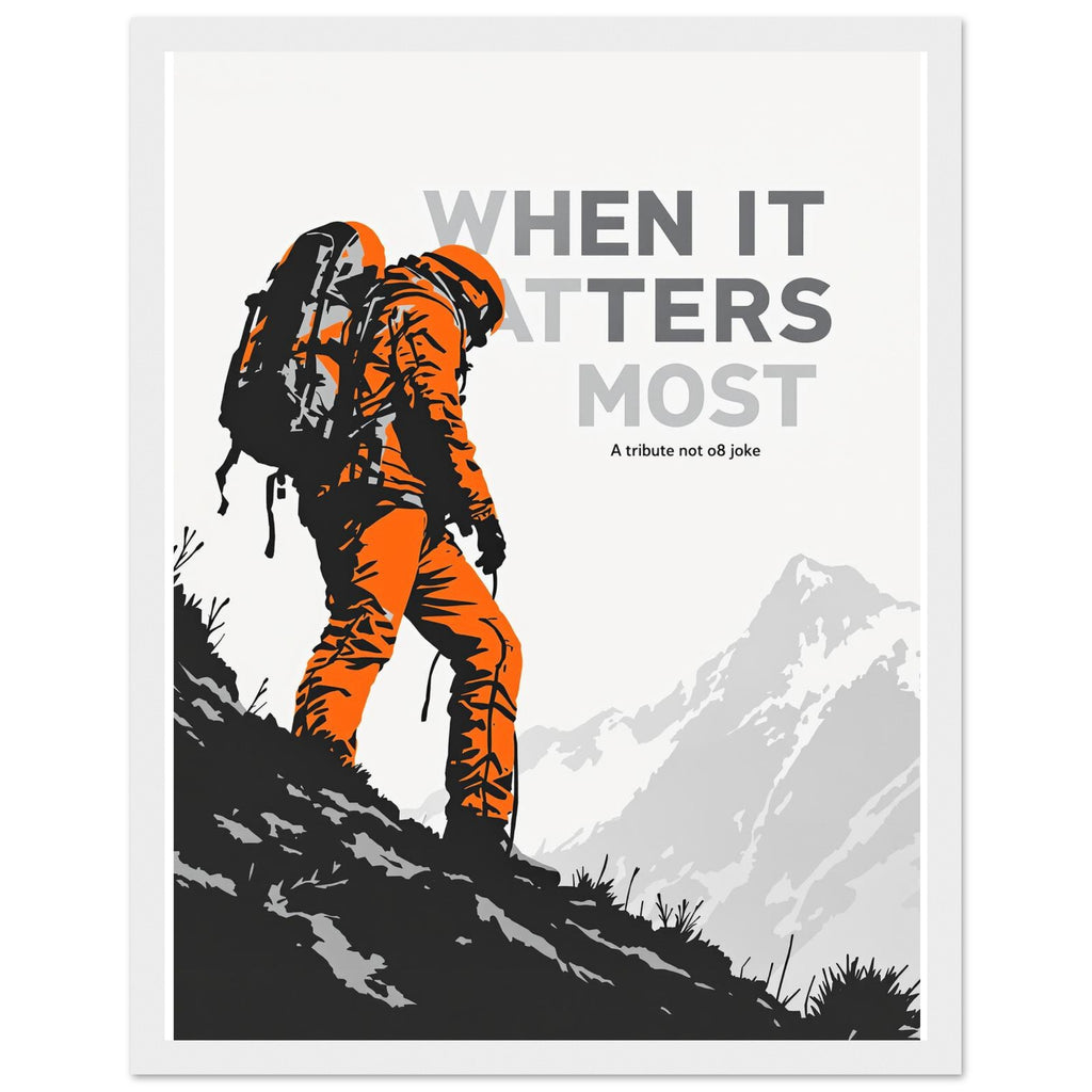 Mountain Rescue Framed Art Print — detail view | Wild Thread Co