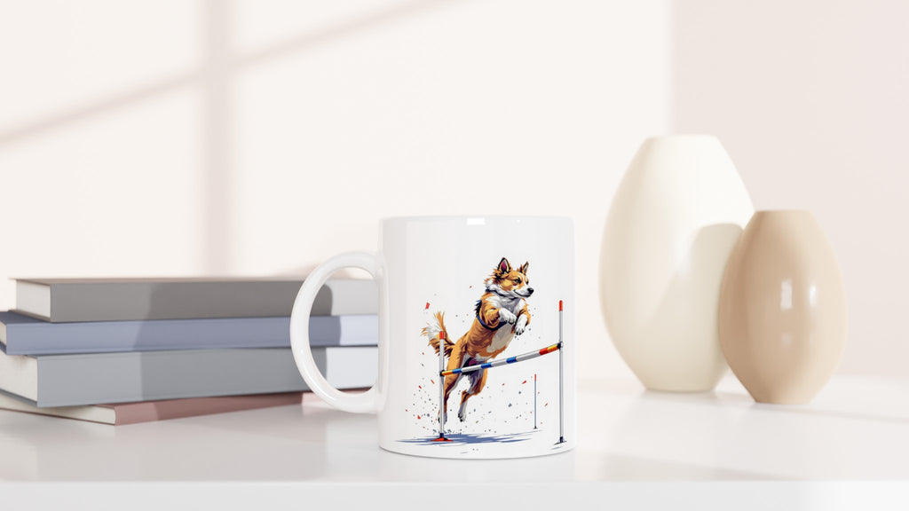dog agility Mug — detail view | Wild Thread Co