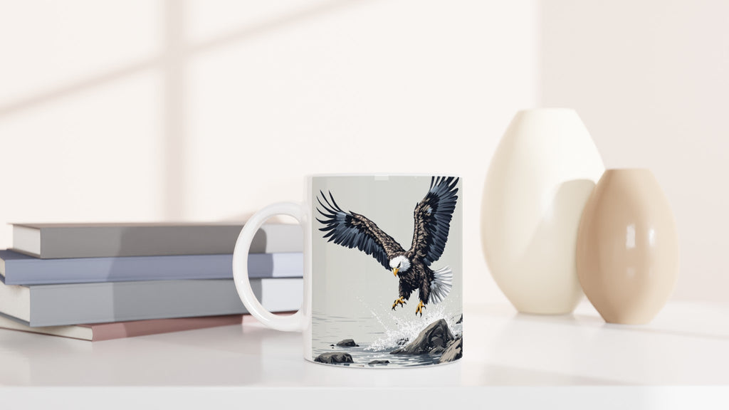White-Tailed Sea Eagle Scotland Mug — detail view | Wild Thread Co