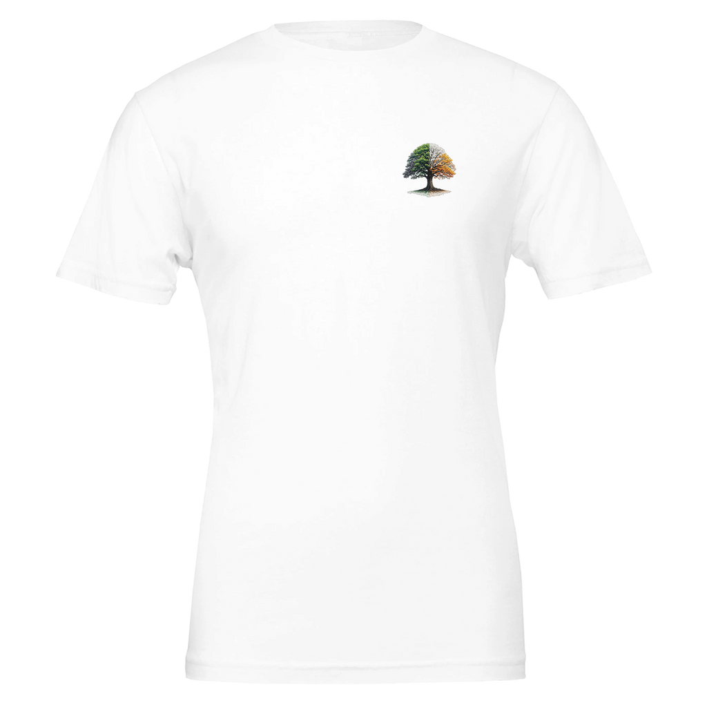Oak Tree Four Seasons T-Shirt — detail view | Wild Thread Co