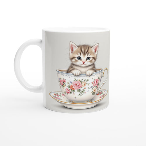 Cat And Teacup — Mug | Wild Thread Co UK