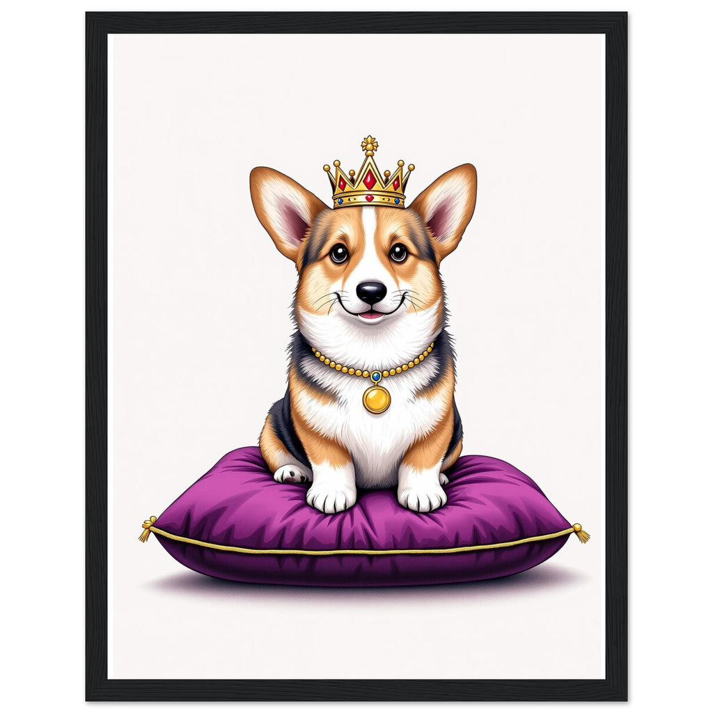 Corgi Royal Framed Print — Framed Art Print | Wild Thread Co