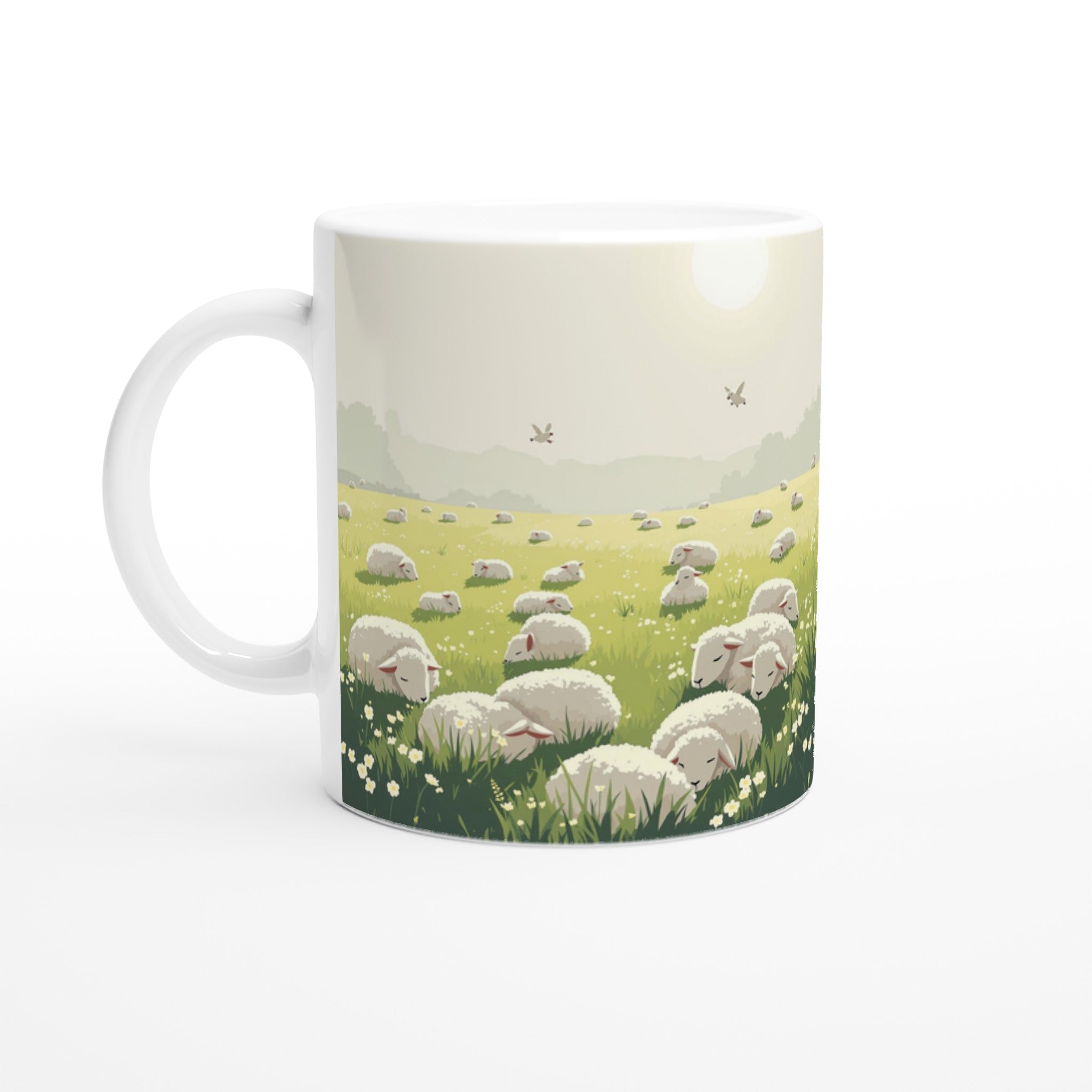 Spring Lambs Field Morning — Mug | Wild Thread Co UK