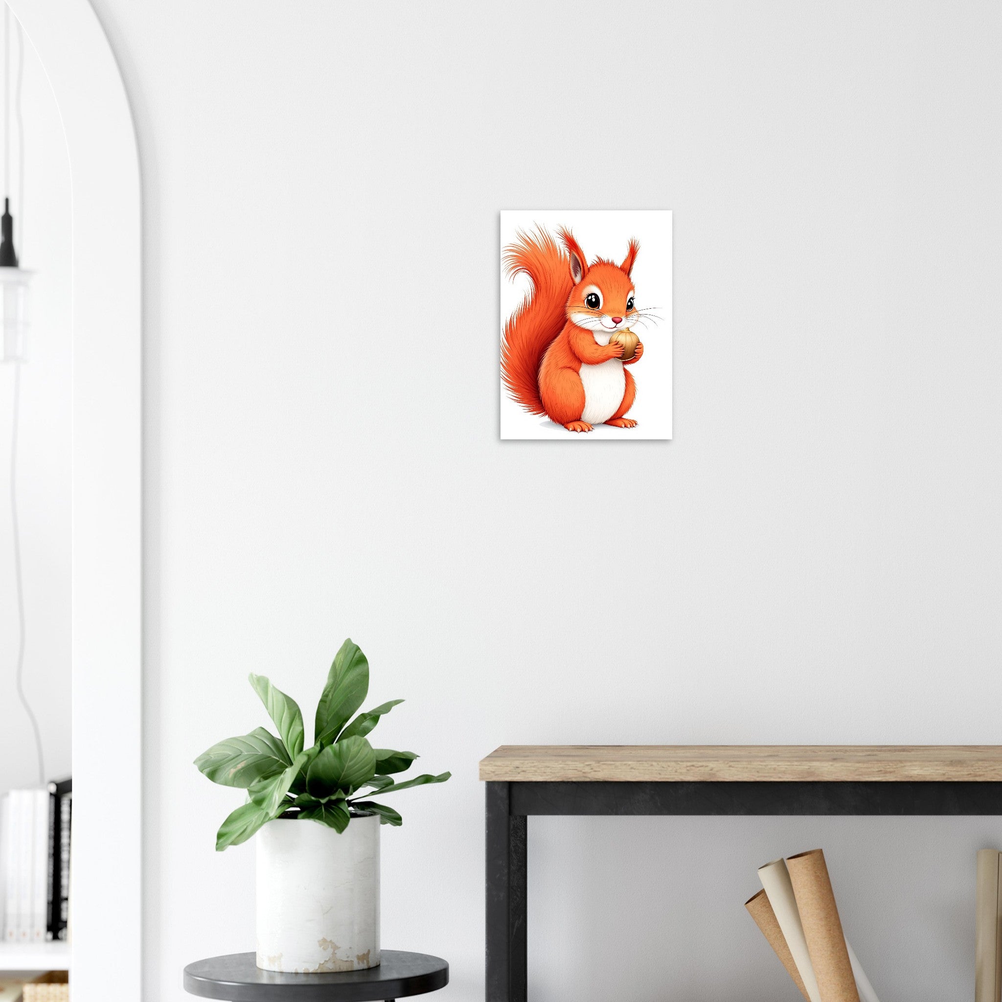 red squirrel Art Print Art Print — detail view | Wild Thread Co