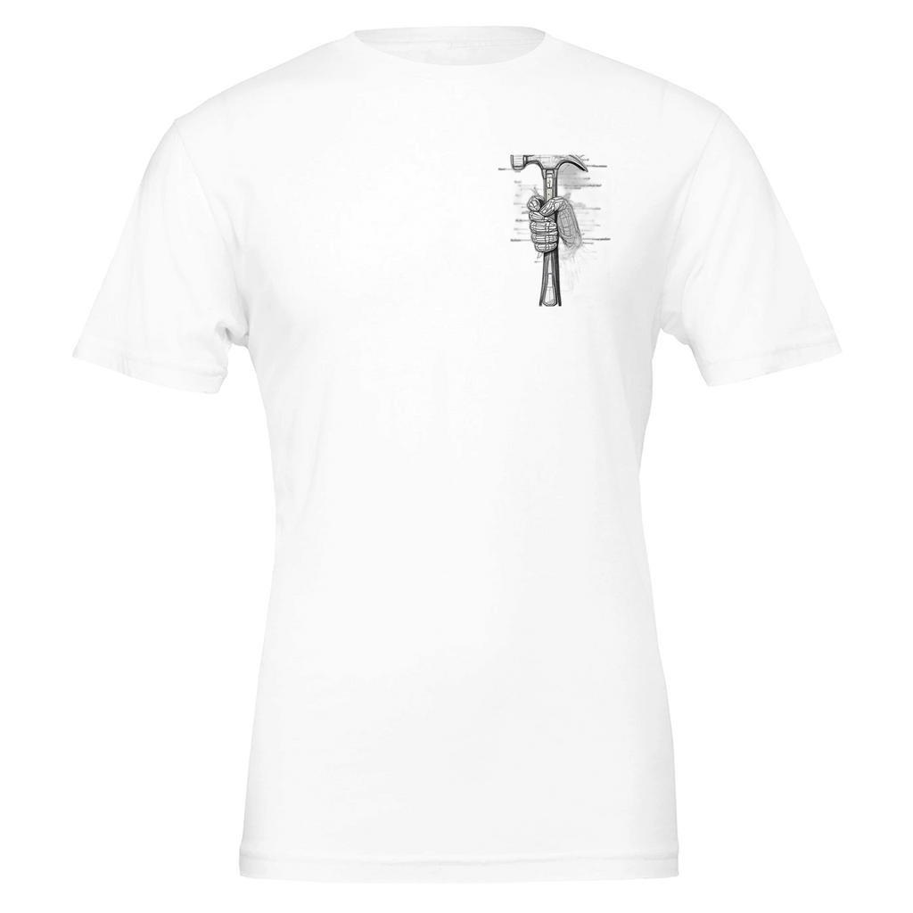 Tradesperson Built Not Bought T-Shirt — detail view | Wild Thread Co