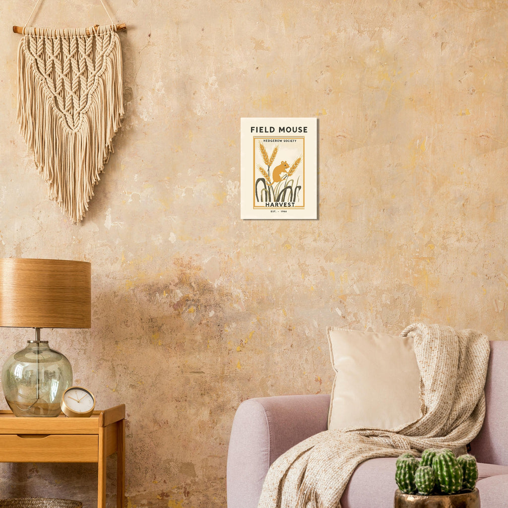 Field Mouse Vintage Travel Poster — Art Print | Wild Thread Co