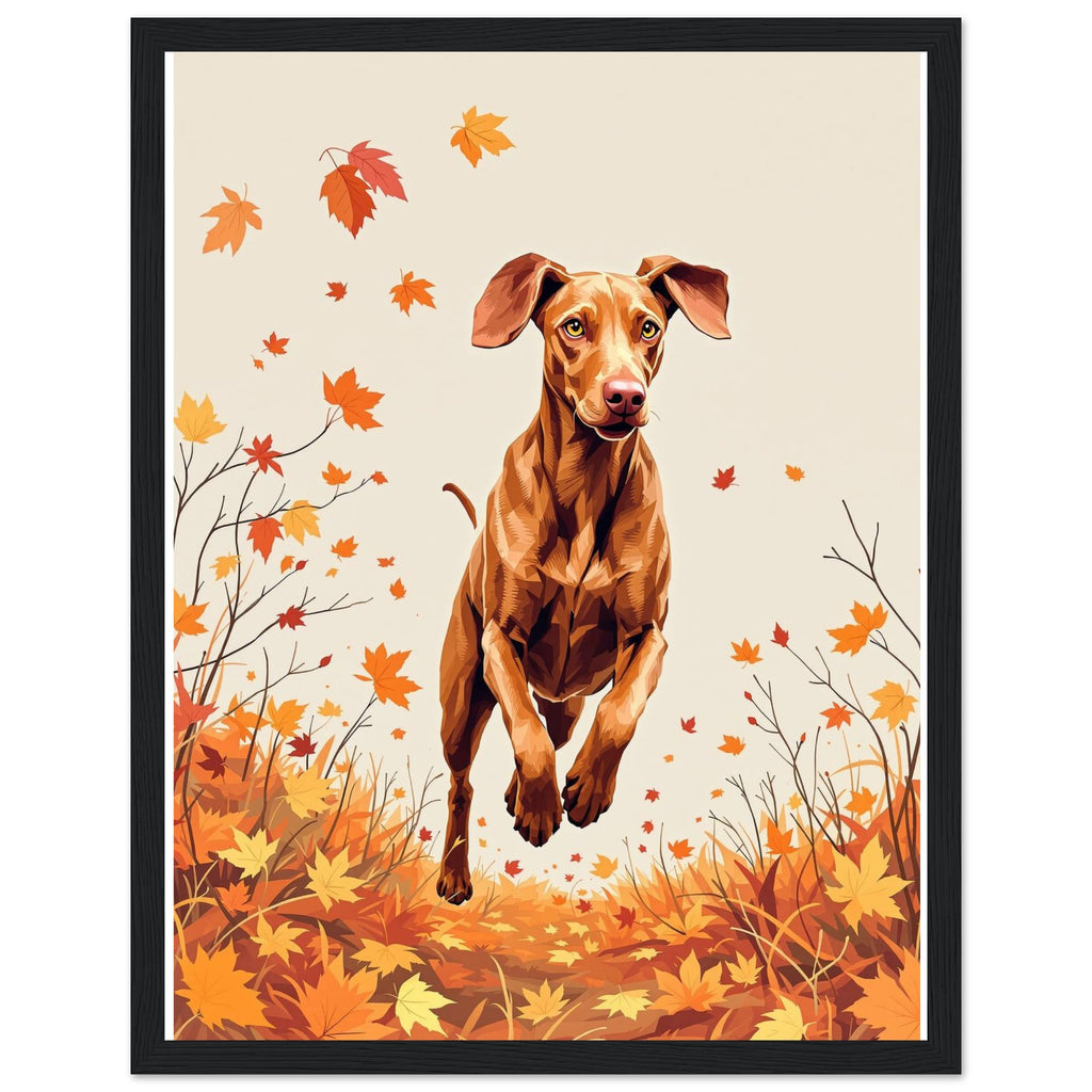 Vizsla Autumn — Framed Art Print | Wild Thread Co UK