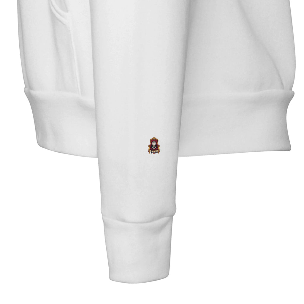 Cat Royal Portrait Spoof Hoodie — detail view | Wild Thread Co