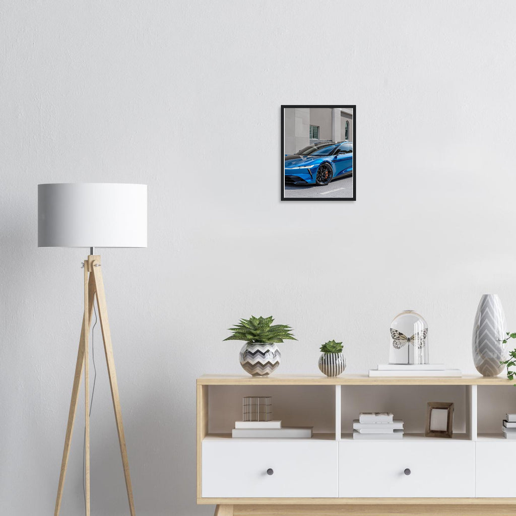 Lucid Air Sapphire Framed Art Print — detail view | Wild Thread Co