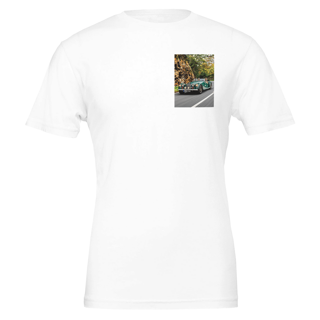 Morgan Plus Four T-Shirt — detail view | Wild Thread Co