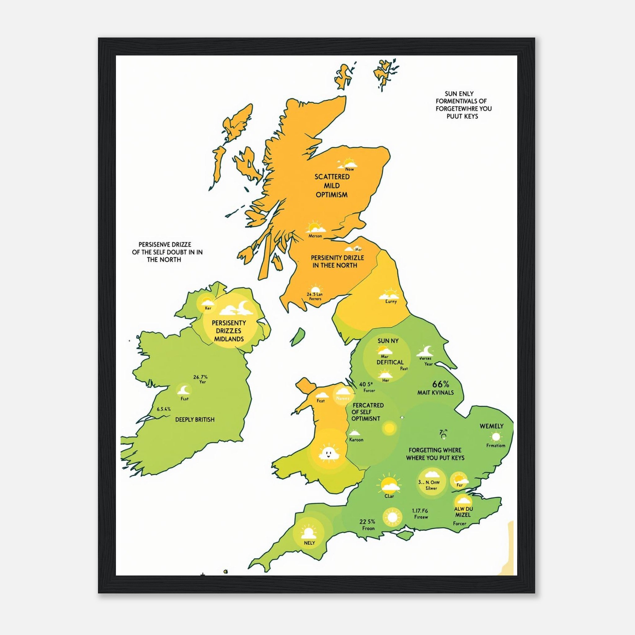 Gorpcore Weather Obsession Framed Print — Framed Art Print | Wild Thread Co