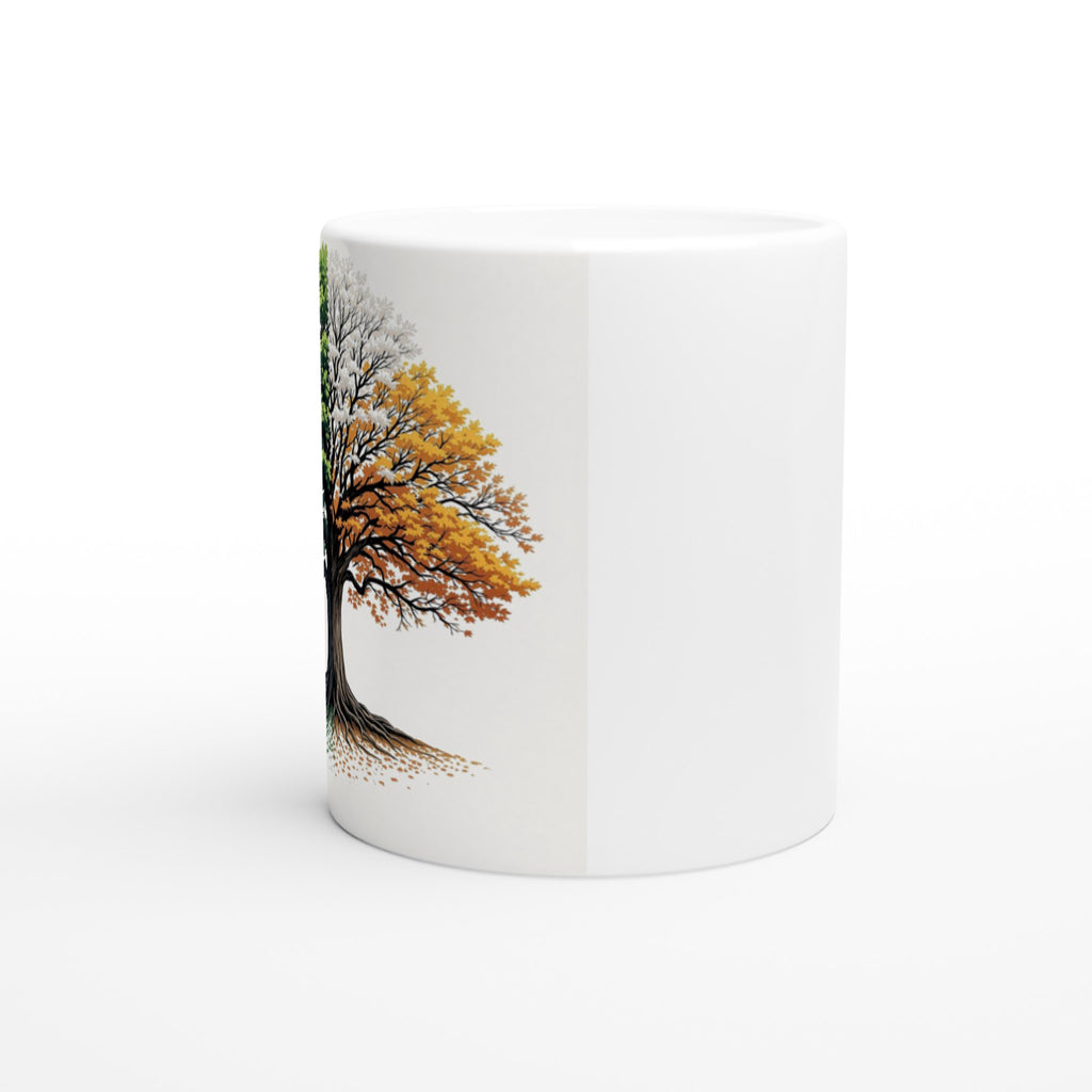 Oak Tree Four Seasons Mug — detail view | Wild Thread Co
