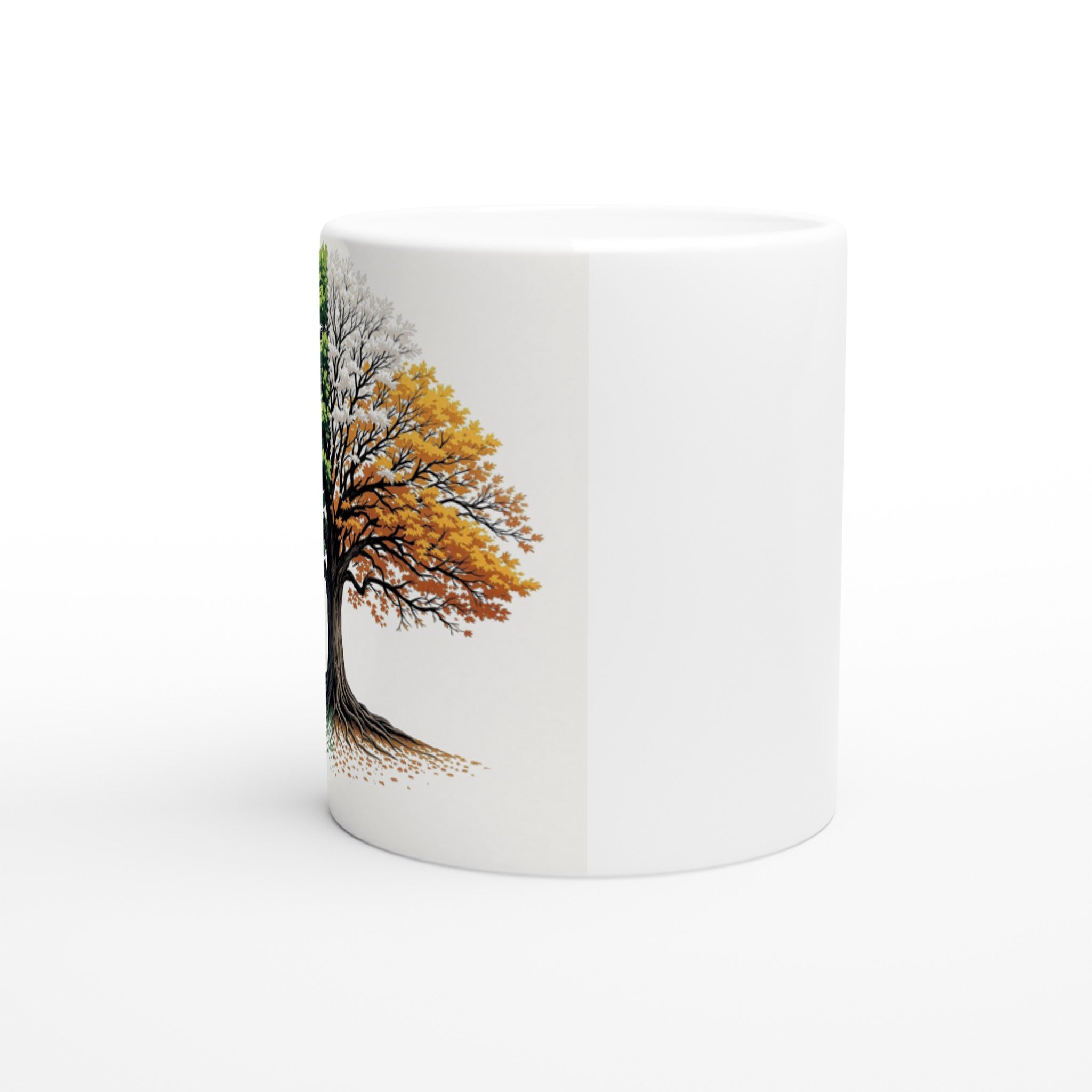 Oak Tree Four Seasons Mug — detail view | Wild Thread Co