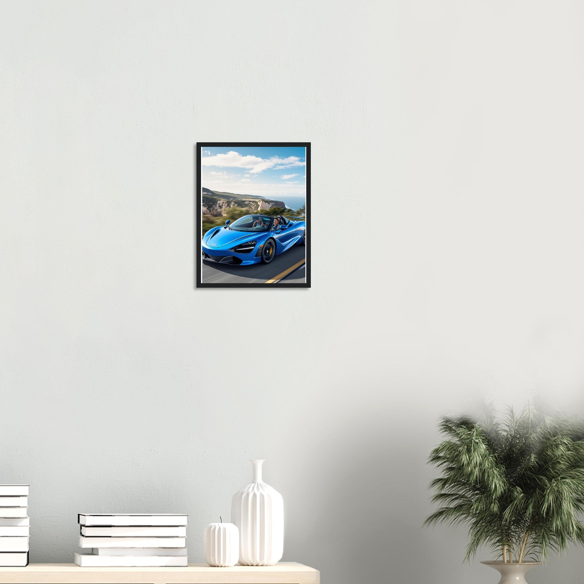 Mclaren 720s Spider Framed Art Print — detail view | Wild Thread Co