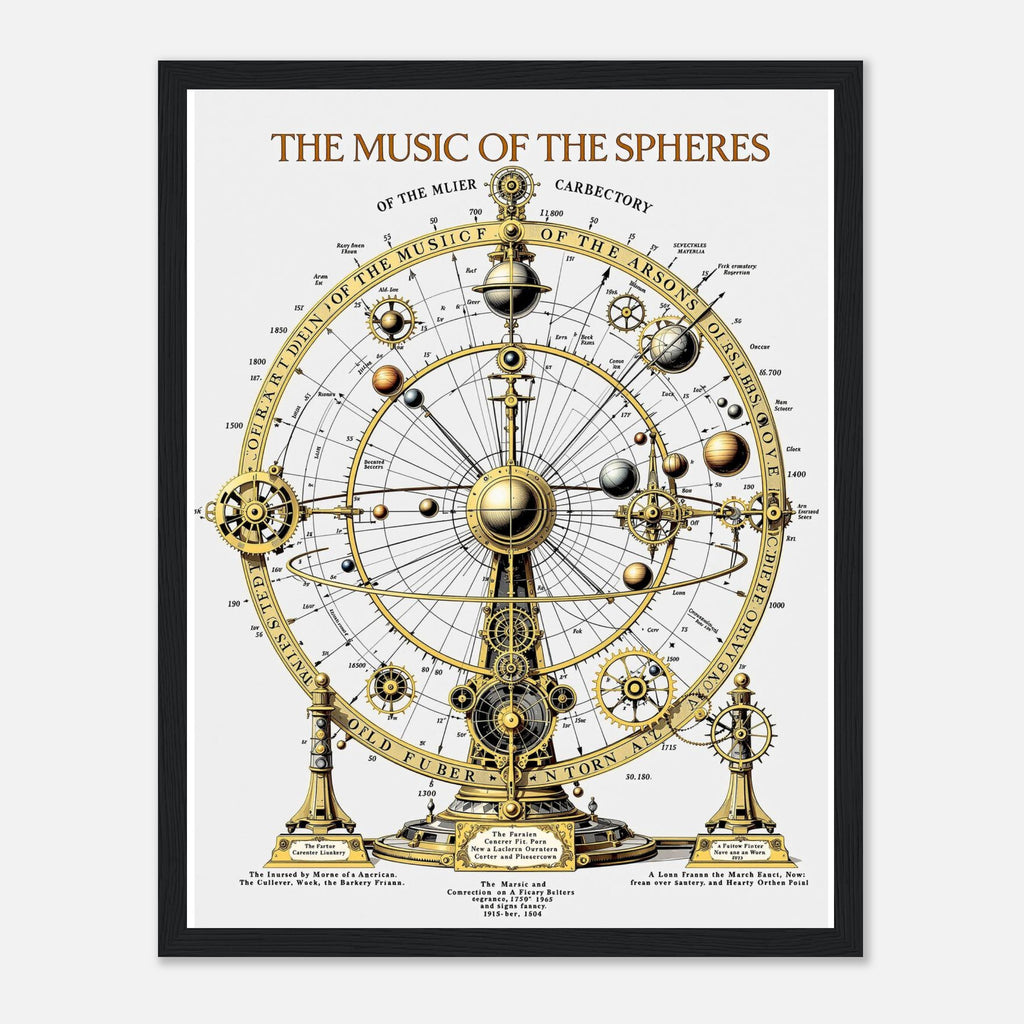 Dark Academia Astronomy Celestial Framed Print Wall Art Ready to Hang Framed Art Print — detail view | Wild Thread Co