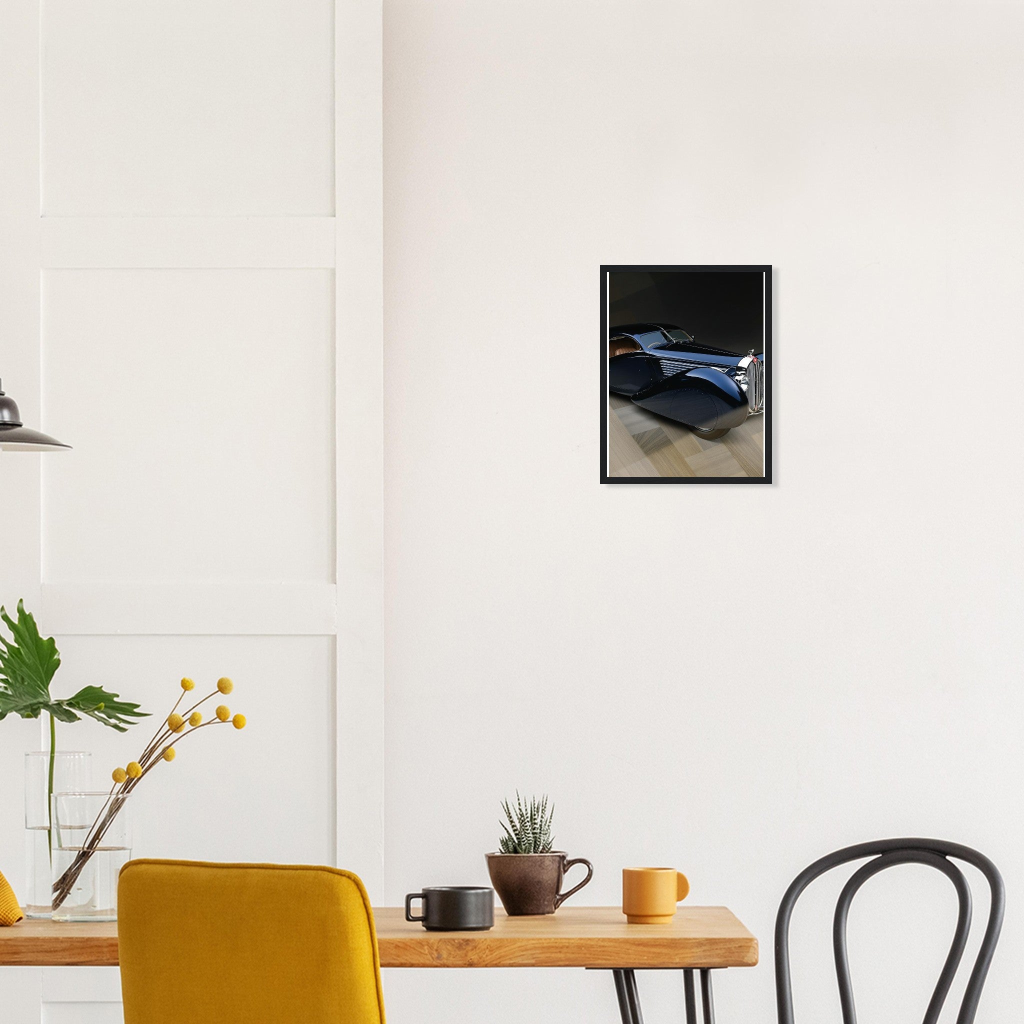 Bugatti Type 57 Framed Art Print — detail view | Wild Thread Co