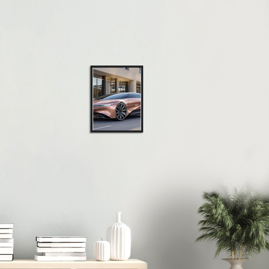 Mercedes Vision Eqxx Framed Art Print — detail view | Wild Thread Co