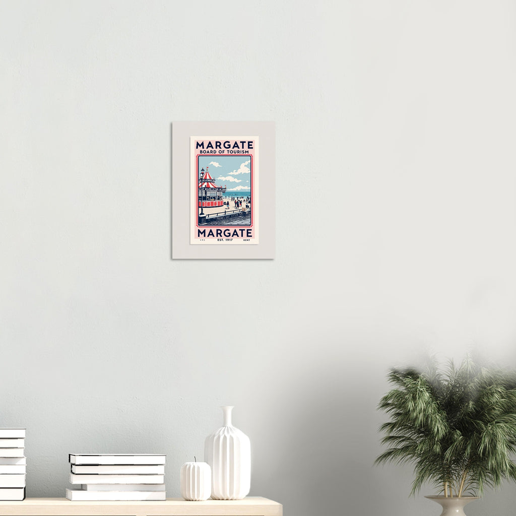 Margate Vintage Travel Poster Art Print — detail view | Wild Thread Co