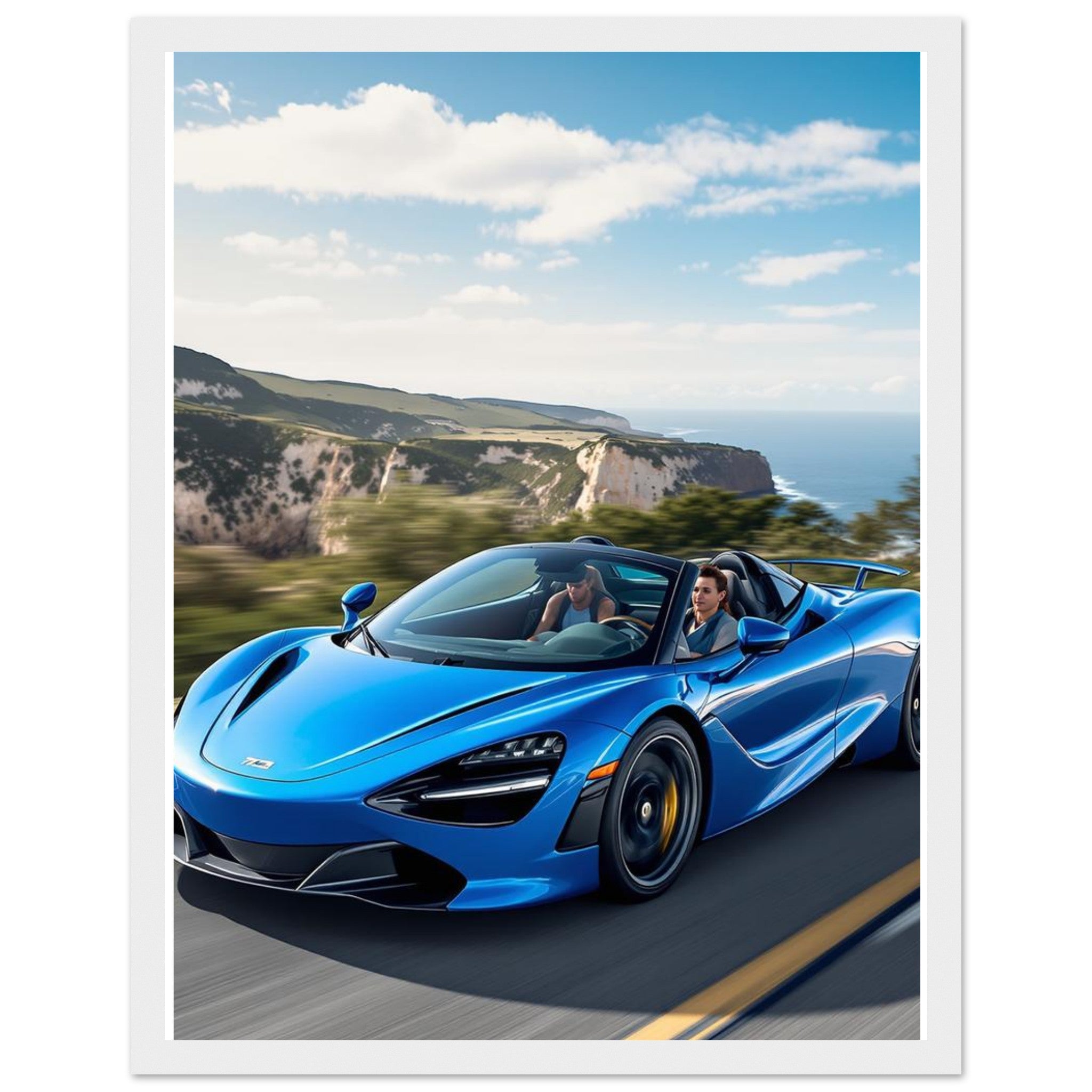 Mclaren 720s Spider Framed Art Print — detail view | Wild Thread Co
