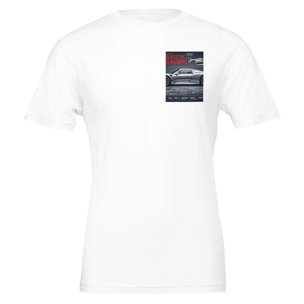 Porsche 918 Spyder Hybrid Nurburgring Record T-Shirt — detail view | Wild Thread Co