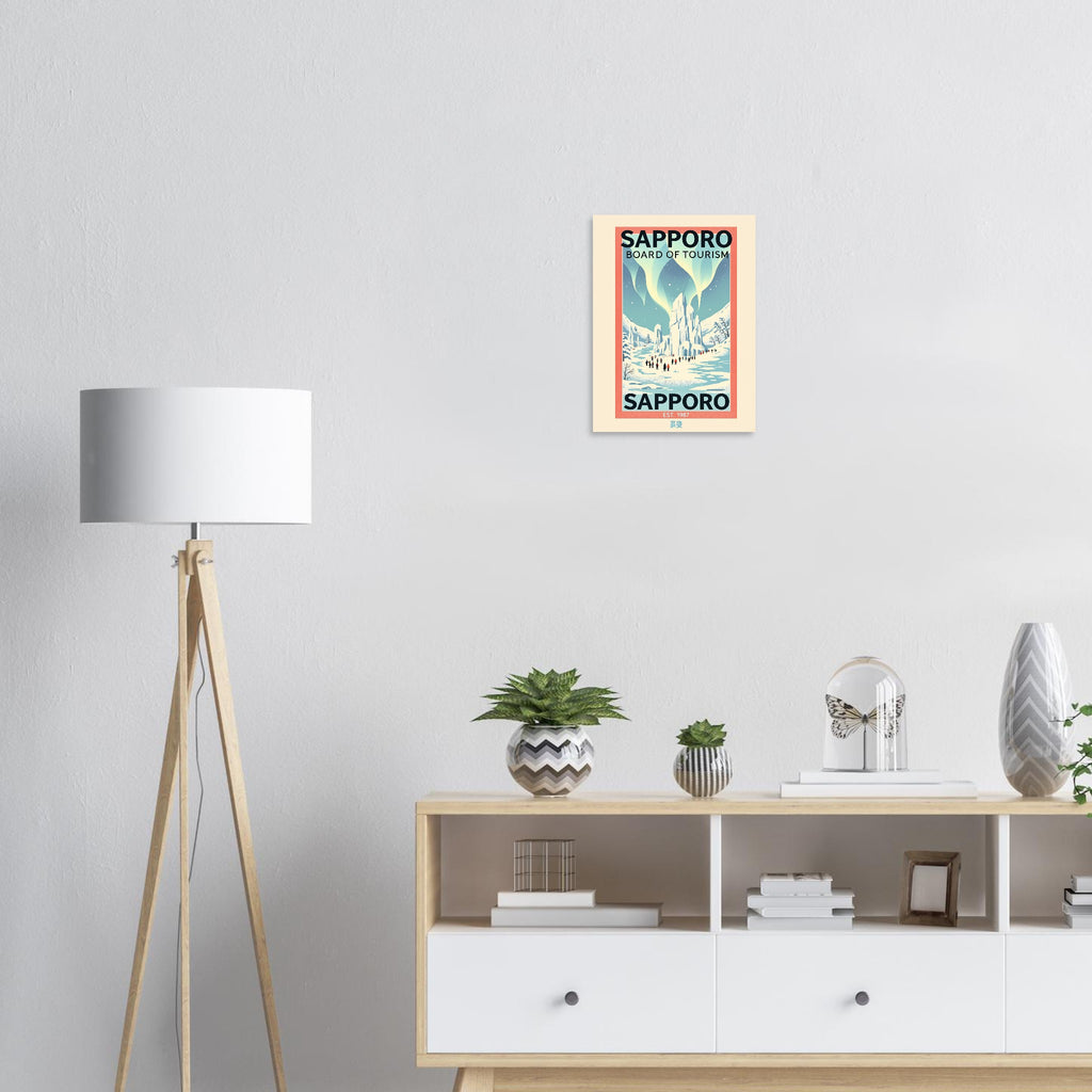 Sapporo Vintage Travel Poster — Art Print | Wild Thread Co UK