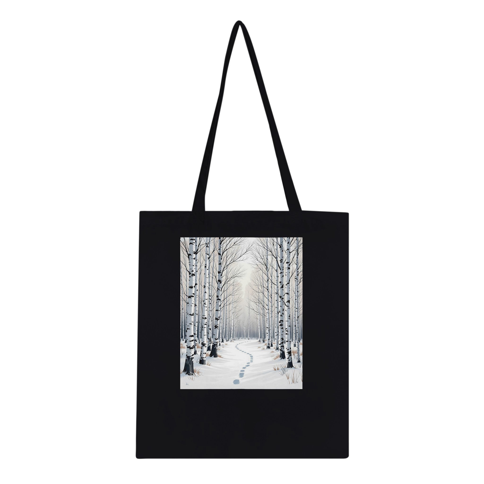 Silver Birch Winter Light Woodland Tote Bag Cotton Shopper UK — Tote Bag | Wild Thread Co