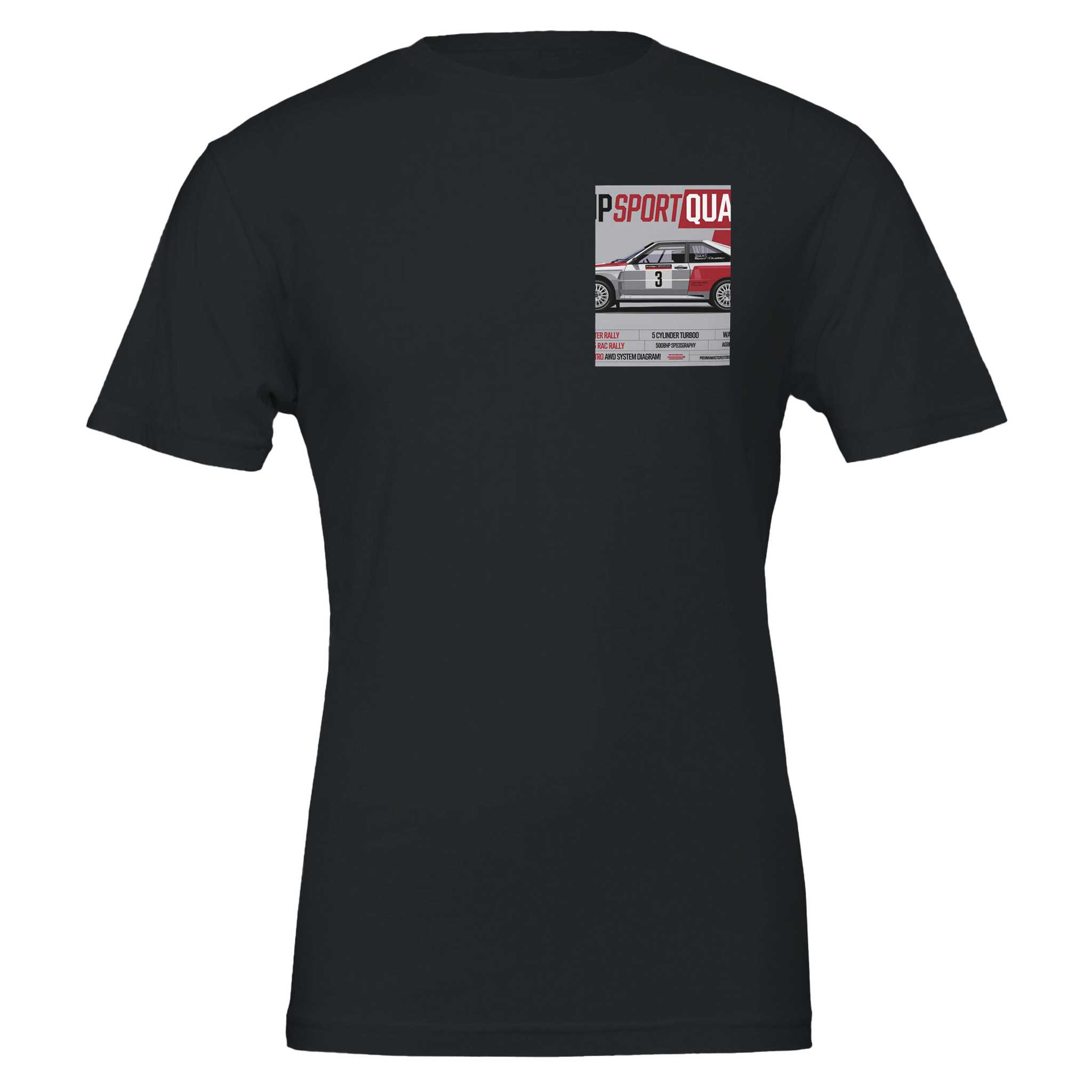 Audi Quattro S1 Group B Spec — T-Shirt | Wild Thread Co UK