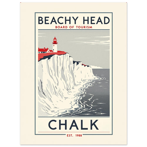 Beachy Head Vintage Travel Poster — Art Print | Wild Thread Co