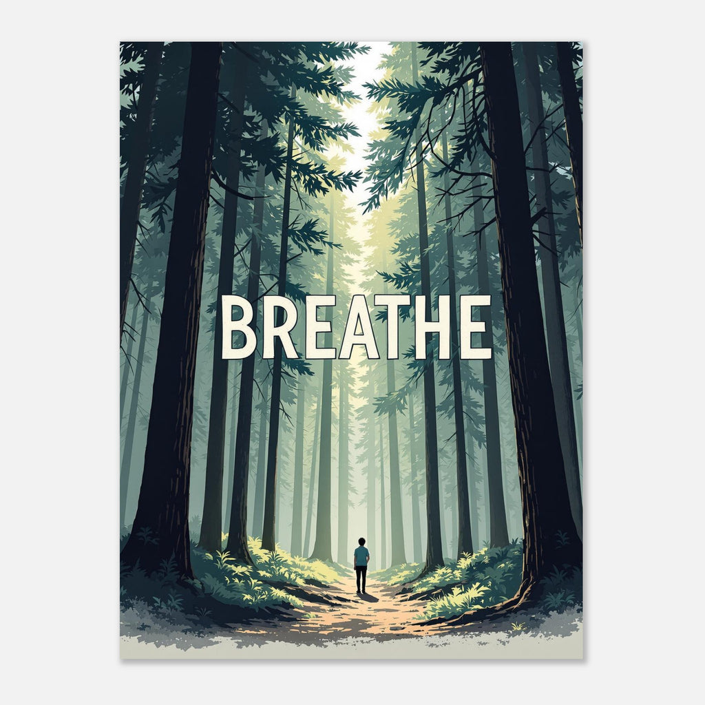 Forest Bathing A1 Art Print Poster Wall Art UK — Art Print | Wild Thread Co