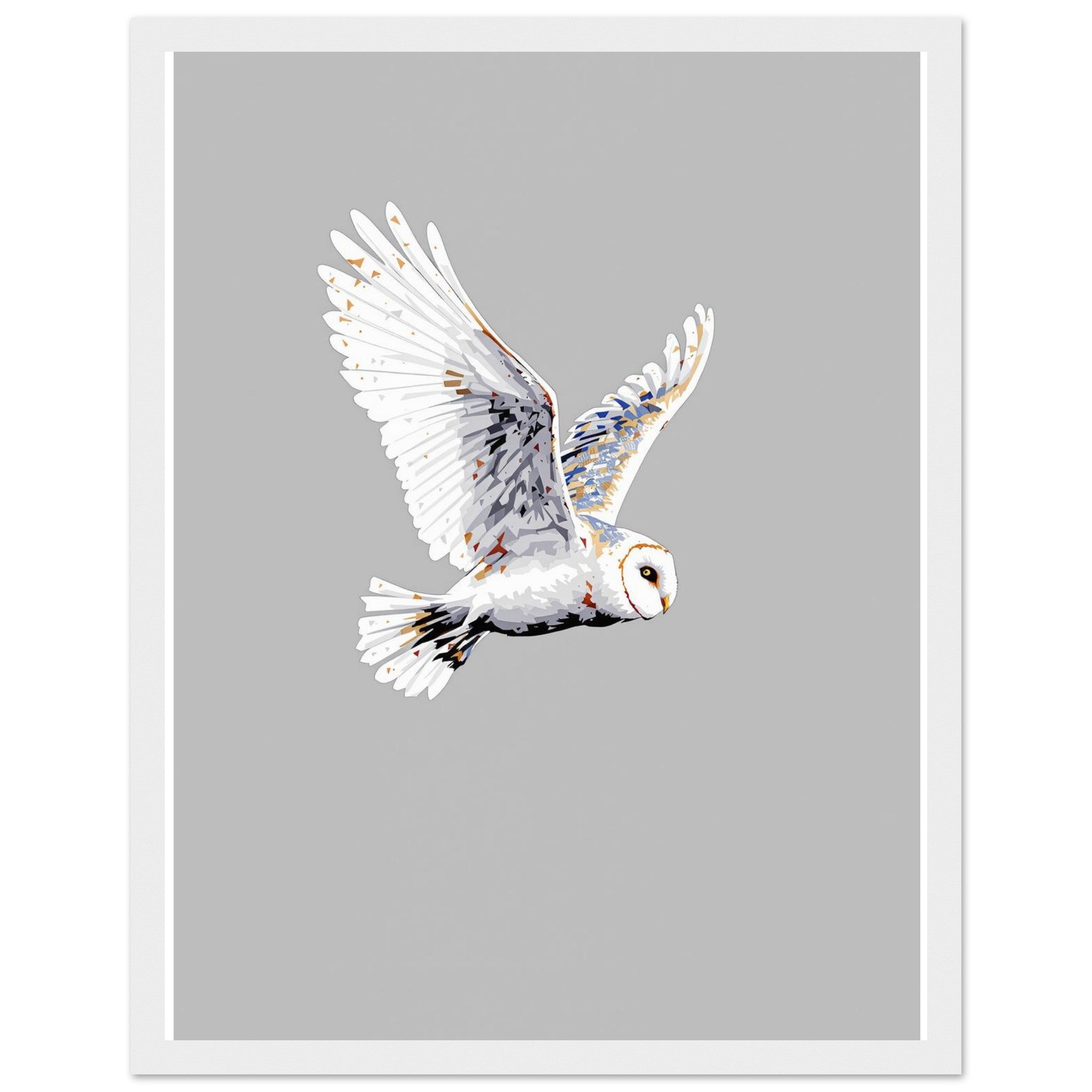 Barn Owl Flight Framed Print Wall Art Ready to Hang UK — Framed Art Print | Wild Thread Co