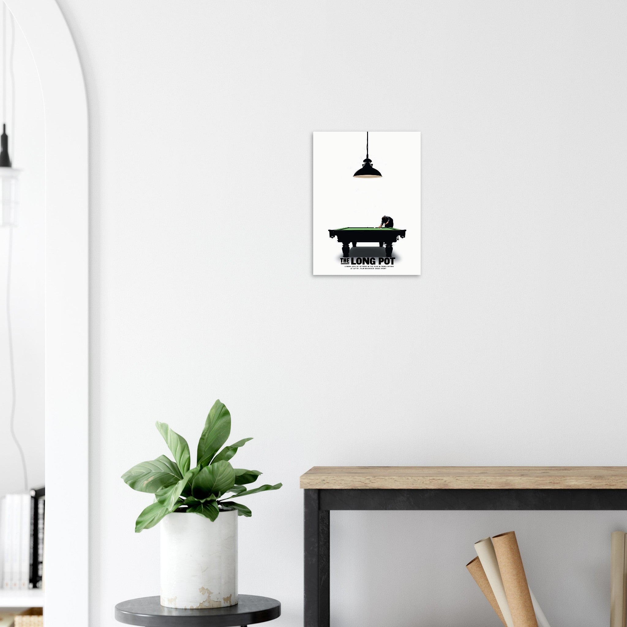 The Long Pot Snooker Shirt Art Print Art Print — detail view | Wild Thread Co
