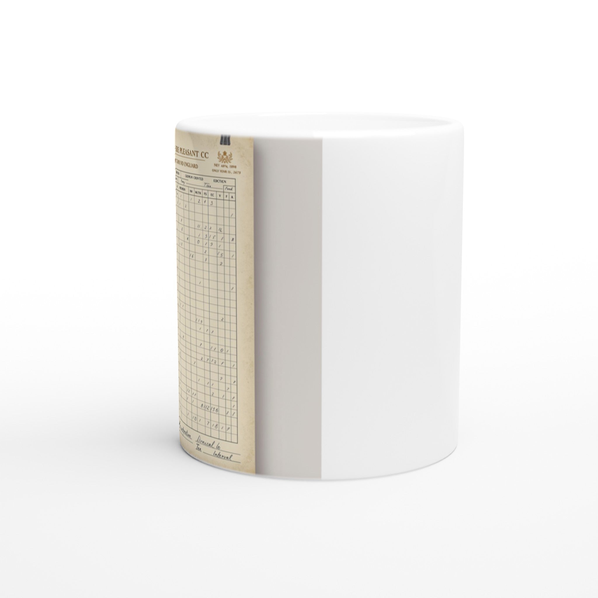 Retro Cricket English Summer Mug — detail view | Wild Thread Co
